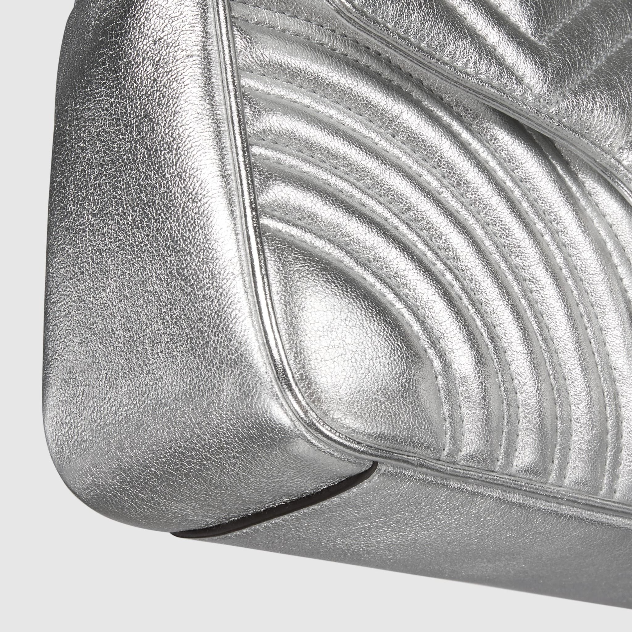 Alternative view of Túi Nữ Gucci GG Marmont Small Shoulder Bag 'Silver' 443497-AAESO-8106