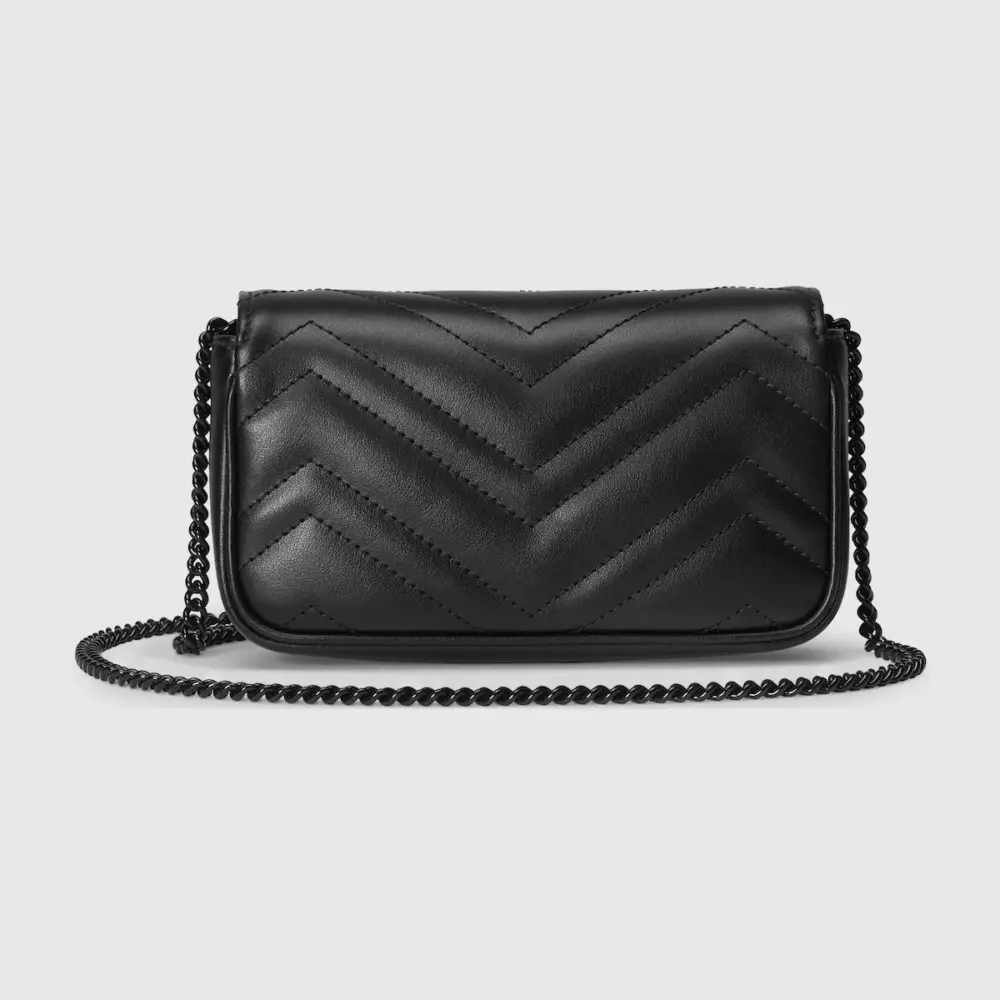 Túi Gucci GG Marmont Super Mini Bag 'Black' 476433-AABZK-1000 - Ảnh 3