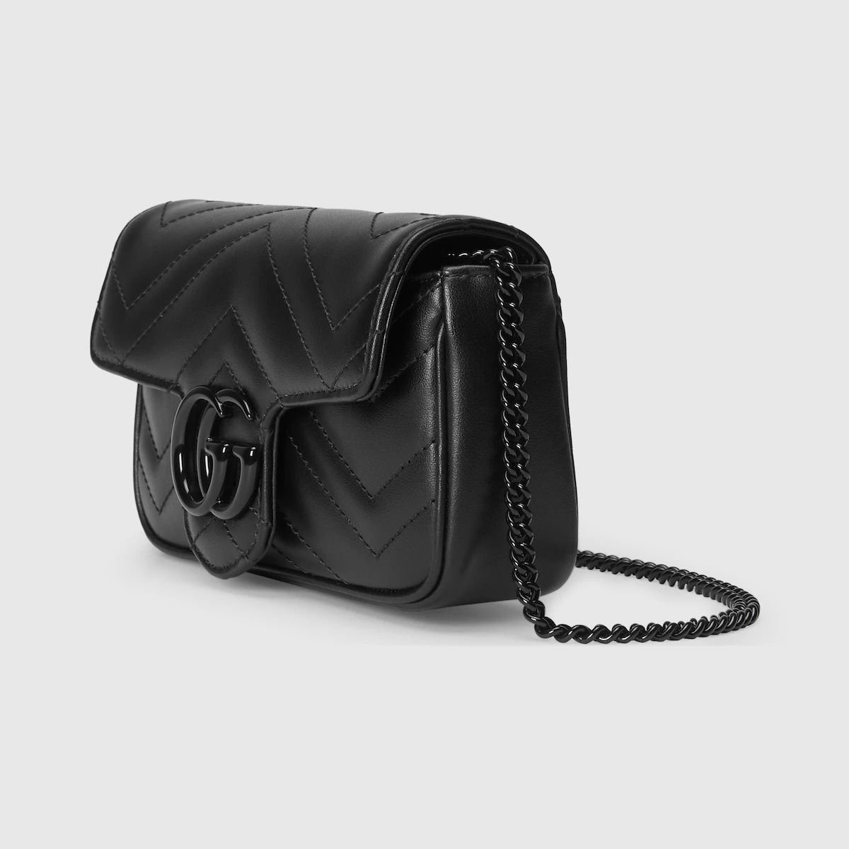 Alternative view of Túi Gucci GG Marmont Super Mini Bag 'Black' 476433-AABZK-1000