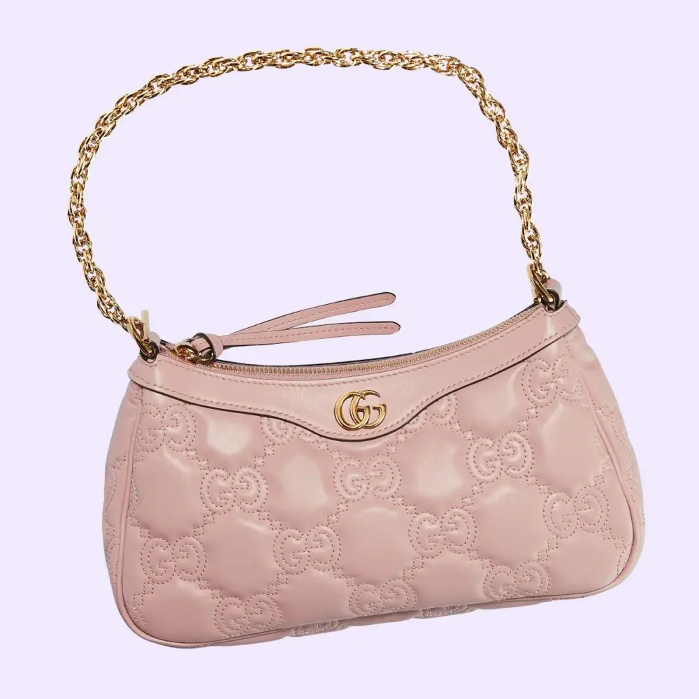 Túi Gucci GG Matelassé Handbag 'Pink' 735049-UM8HG-5941 - Ảnh 4