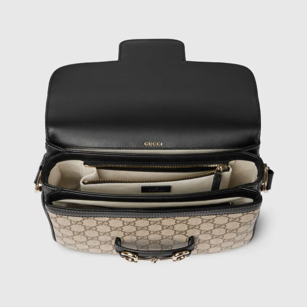 Túi Gucci Horsebit 1955 Soft Small Shoulder Bag 'Beige' 815178-FAD6L-9741 - Ảnh 5