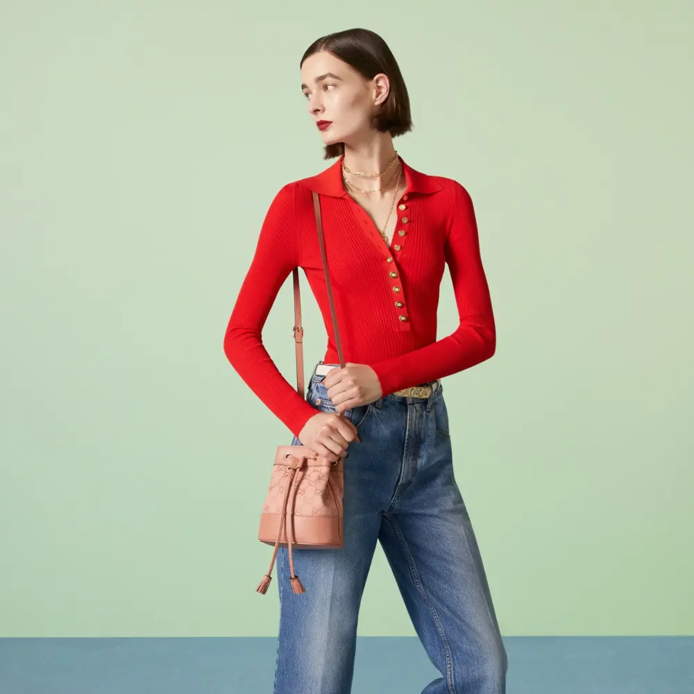 Túi Gucci Ophidia GG Mini Bucket Bag 'Pink' 550620-FACC5-5748 - Ảnh 7