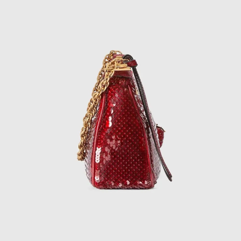 Túi Gucci Ophidia Small Sequin Handbag 'Red' 735132-FAB08-8470 - Ảnh 5