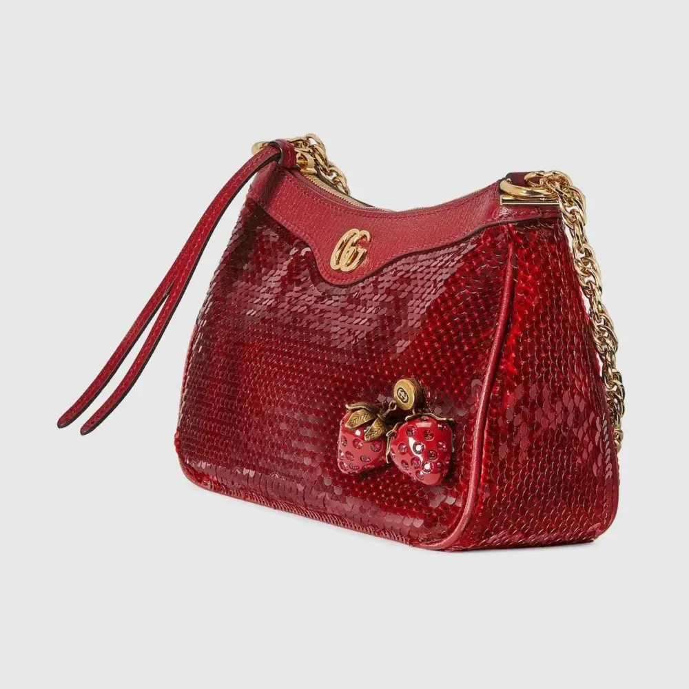 Túi Gucci Ophidia Small Sequin Handbag 'Red' 735132-FAB08-8470 - Ảnh 3