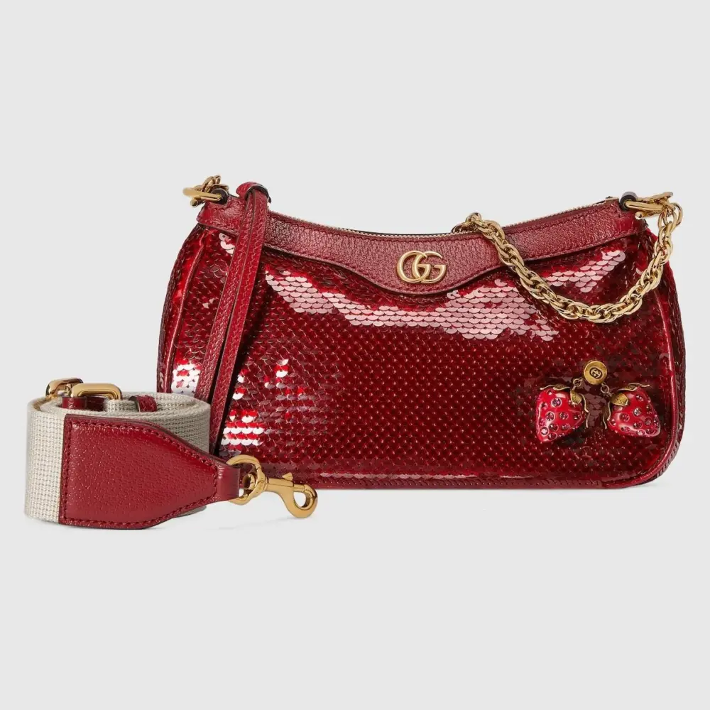 Alternative view of Túi Gucci Ophidia Small Sequin Handbag 'Red' 735132-FAB08-8470