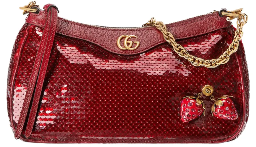 Túi Gucci Ophidia Small Sequin Handbag 'Red' 735132-FAB08-8470