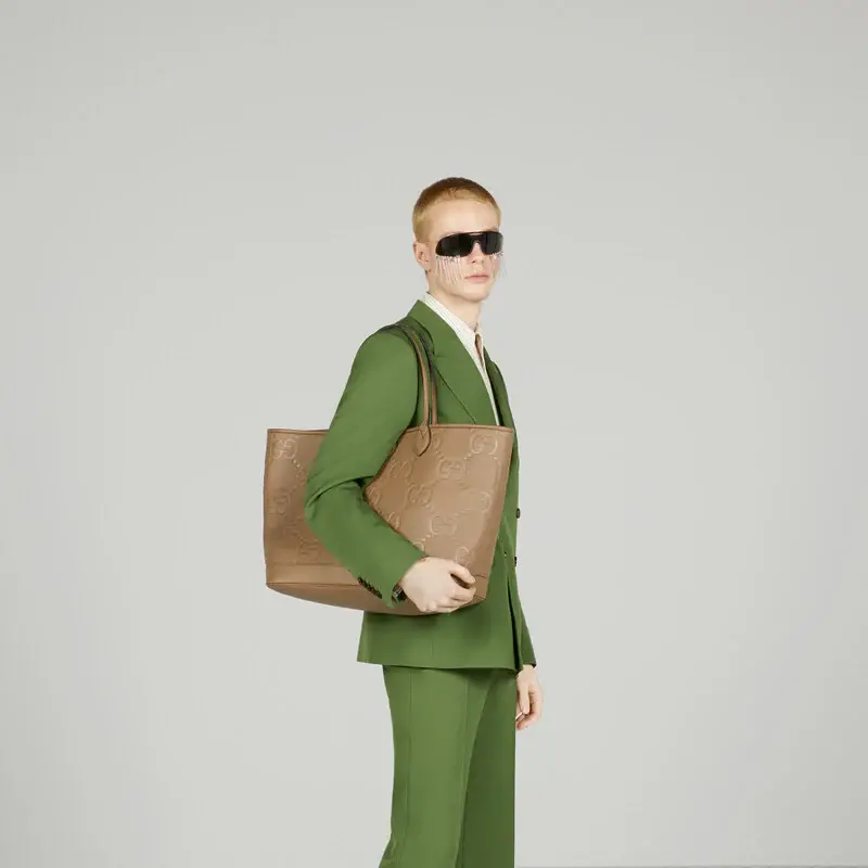 Túi Gucci Jumbo GG Large Tote 'Beige' 726755-AABY0-2801 - Ảnh 6