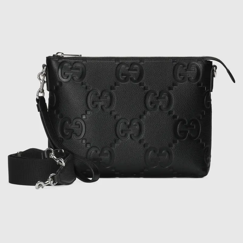 Túi Nam Gucci Medium Messenger Bag 'Black' 696009-AABY7-1000 - Ảnh 4