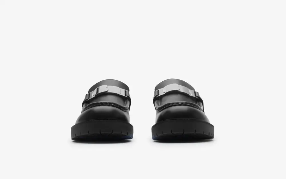 Giày Burberry Leather Raft Loafers 'Black' 81015341 - Ảnh 4