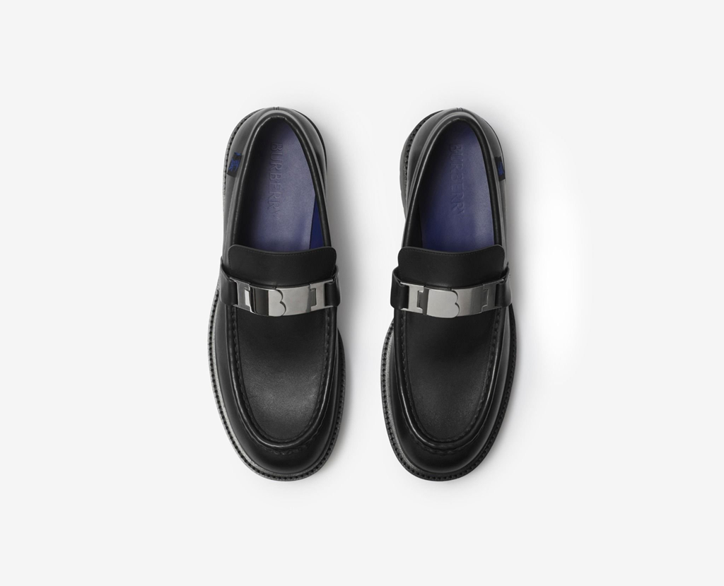 Giày Burberry Leather Raft Loafers 'Black' 81015341 - Ảnh 5