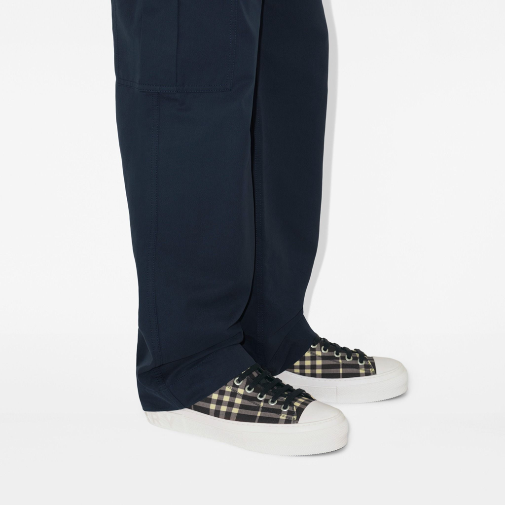 Alternative view of Giày Burberry Check Sneakers 'Black Calico' 81074951