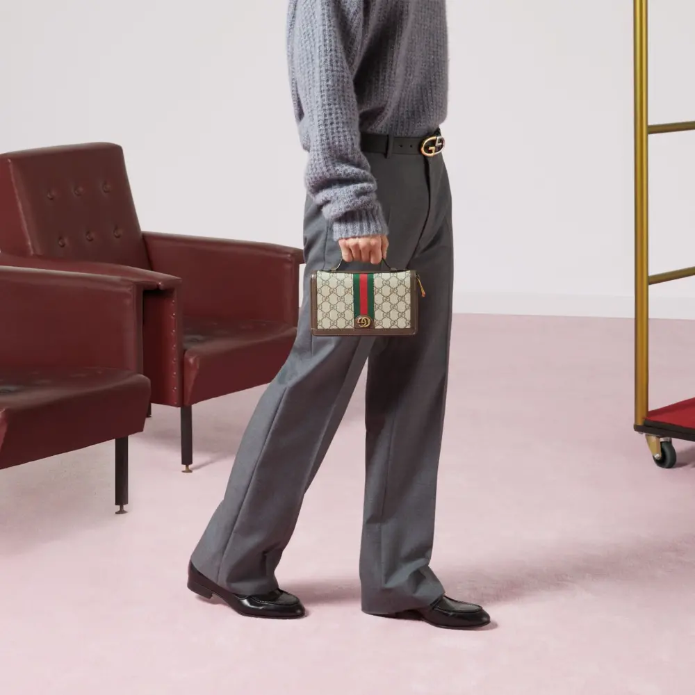 Túi Gucci Ophidia Travel Case 'Beige' 751610-96IWT-8745 - Ảnh 8