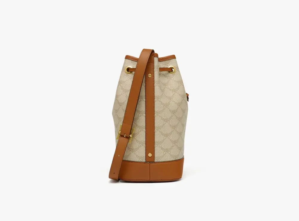 Túi MCM Himmel Drawstring Bag 'Beige' MWDESAC01I9001 - Ảnh 5