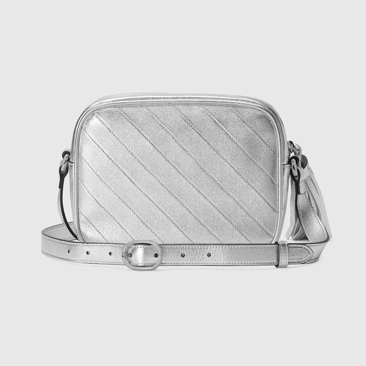 Túi Gucci Blondie Small Shoulder Bag 'Metallic Silver' 742360-AACBO-8106 - Ảnh 4