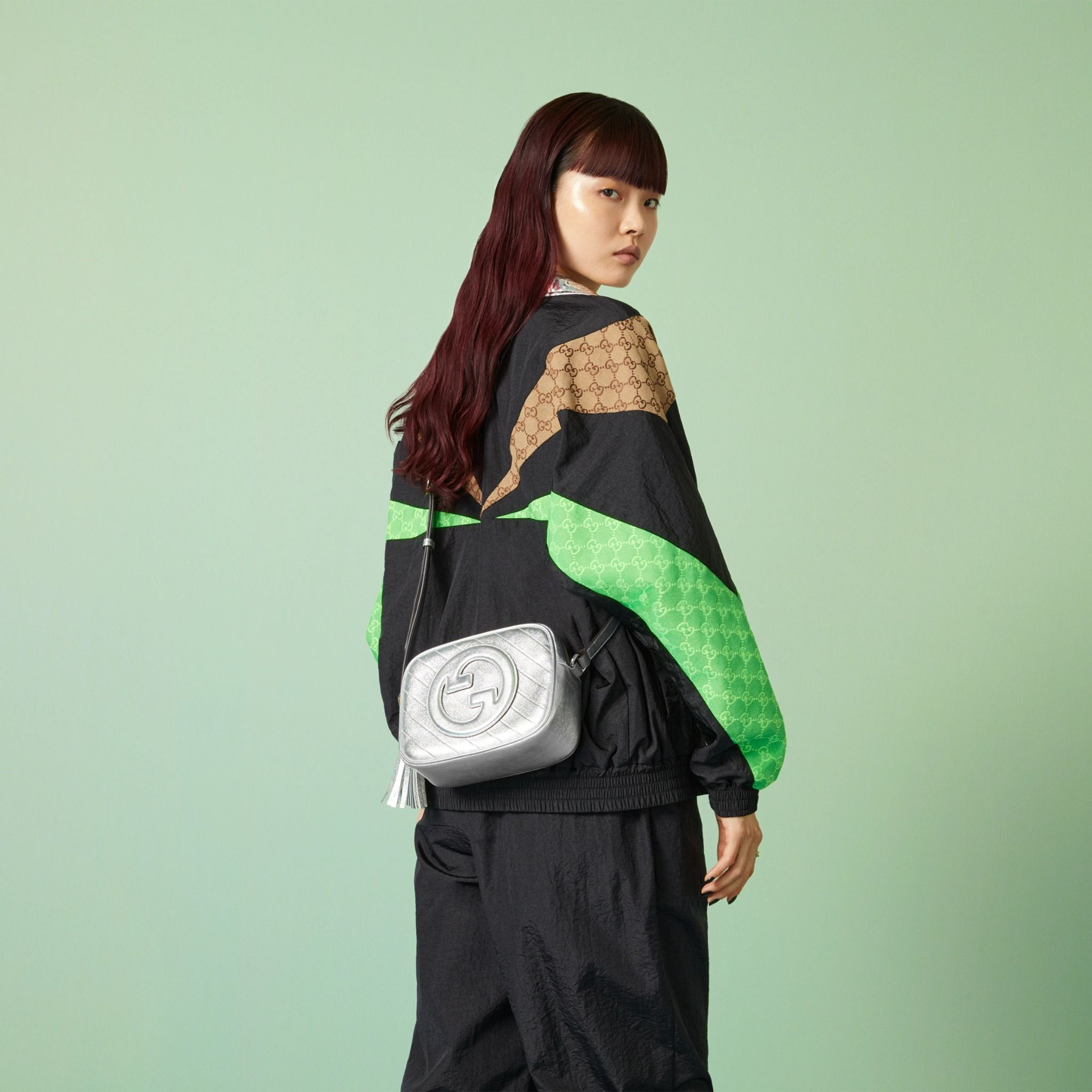 Túi Gucci Blondie Small Shoulder Bag 'Metallic Silver' 742360-AACBO-8106 - Ảnh 6