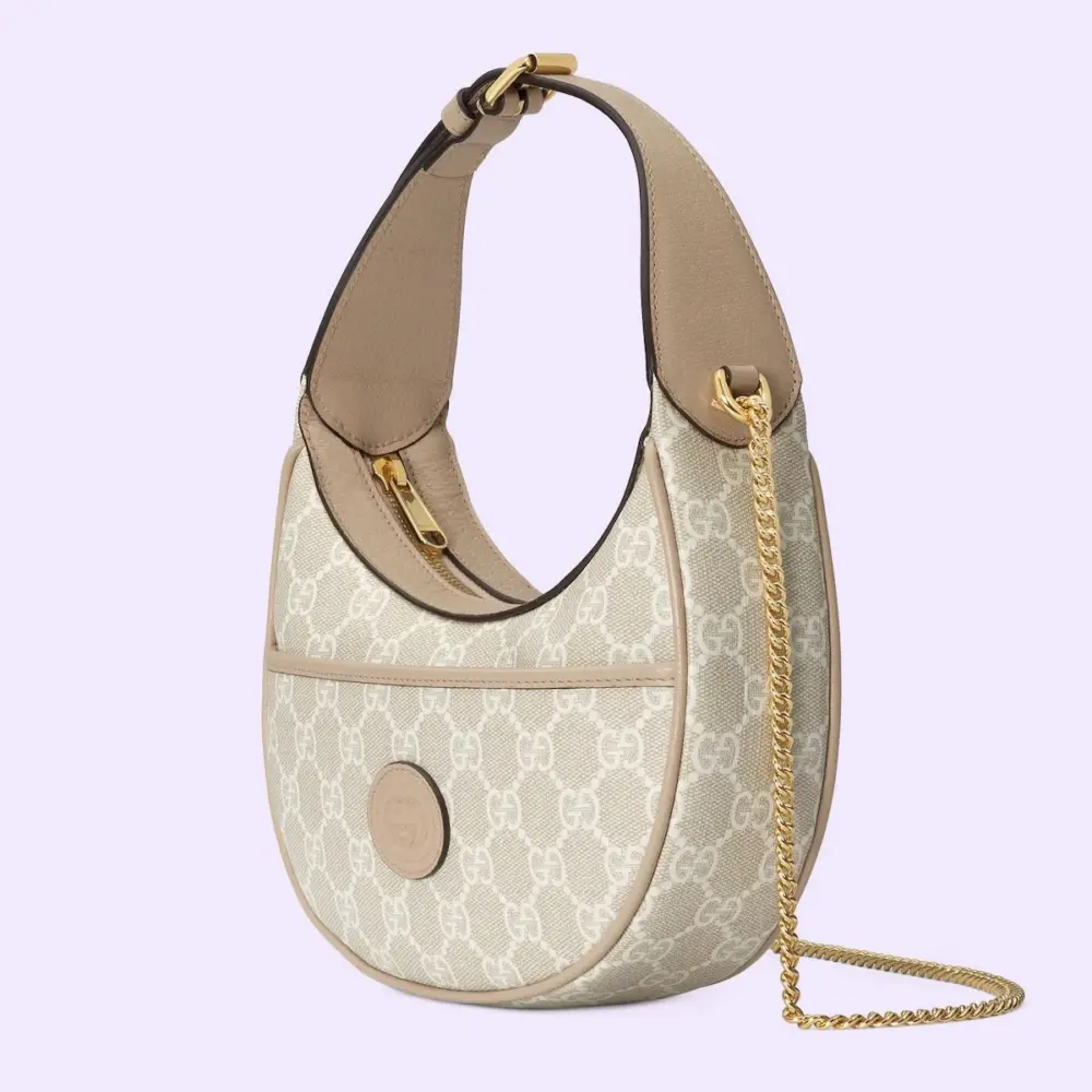 Alternative view of Túi Gucci GG Half Moon Shaped Mini Bag 'Beige White' 726843-FAA4G-9897