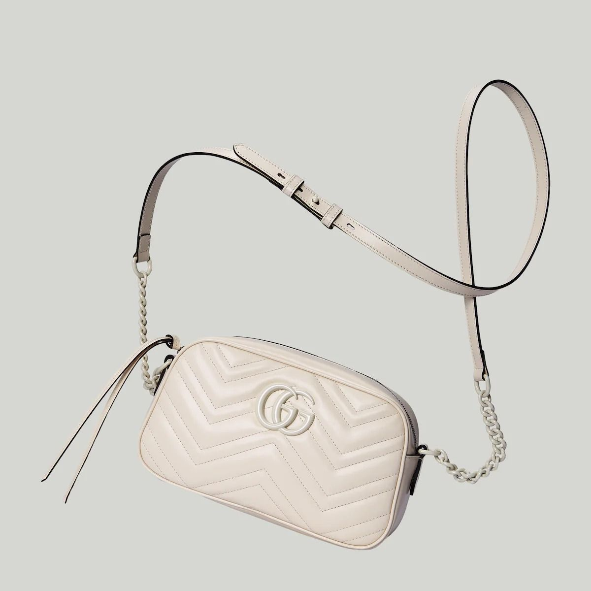 Túi Gucci GG Marmont Matelassé Shoulder Bag 'White' 447632-DAAAJ-9022 - Ảnh 3