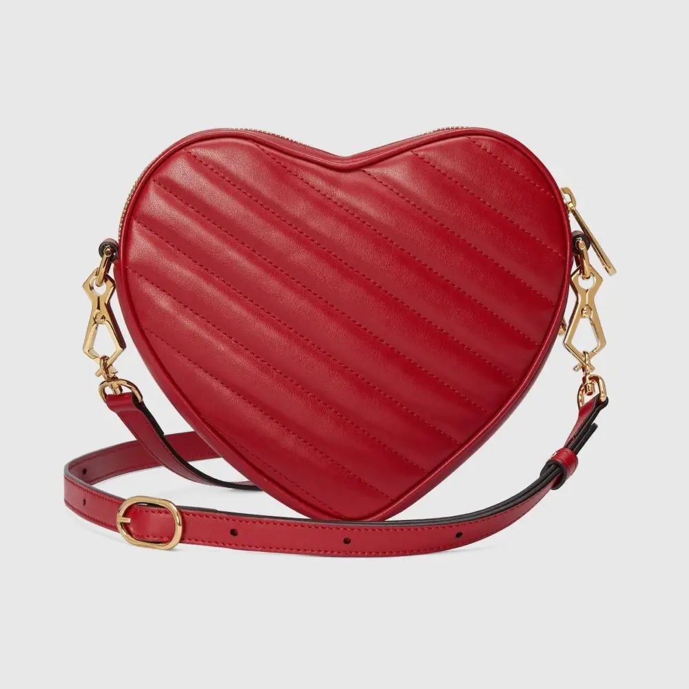 Túi Gucci Interlocking G Mini Heart Shoulder Bag 'Red' 751628-AACCL-6433 - Ảnh 6