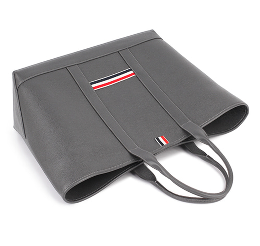 Túi Thom Browne Pebble Grain Medium Tote Bag 'Grey' UAG186A-00198-025 - Ảnh 4