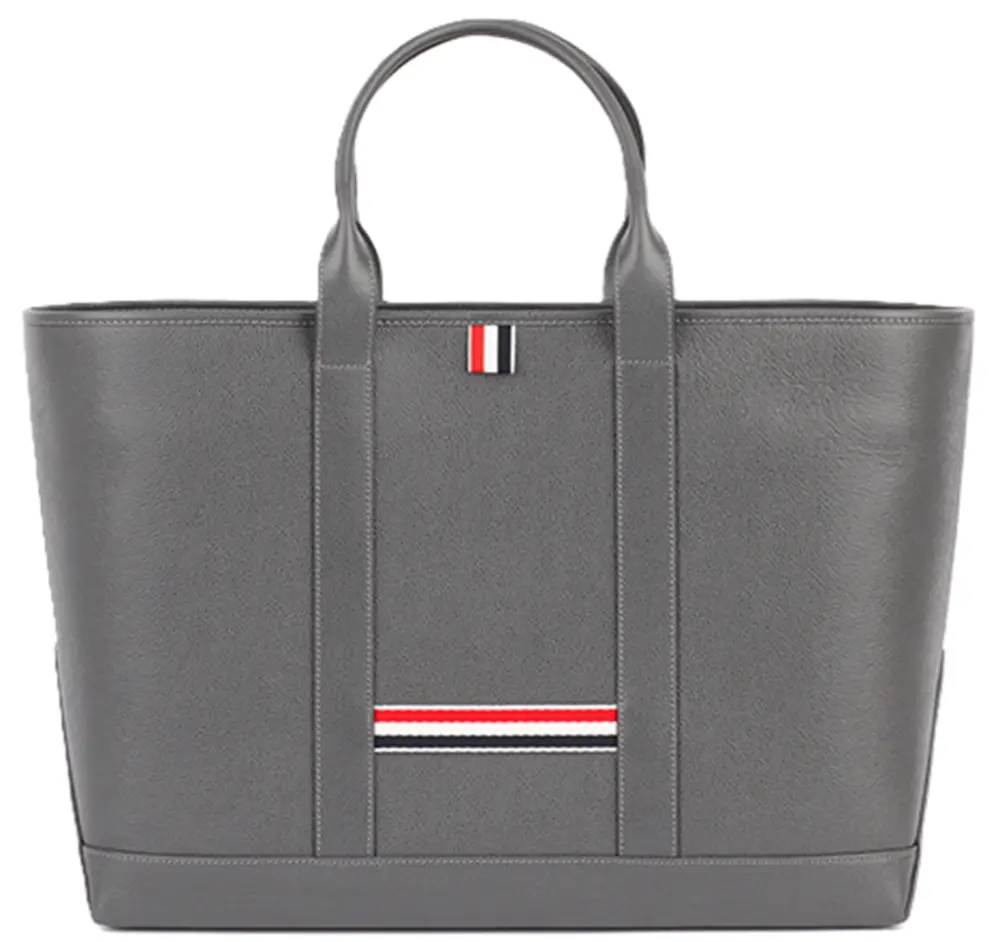 Alternative view of Túi Thom Browne Pebble Grain Medium Tote Bag 'Grey' UAG186A-00198-025
