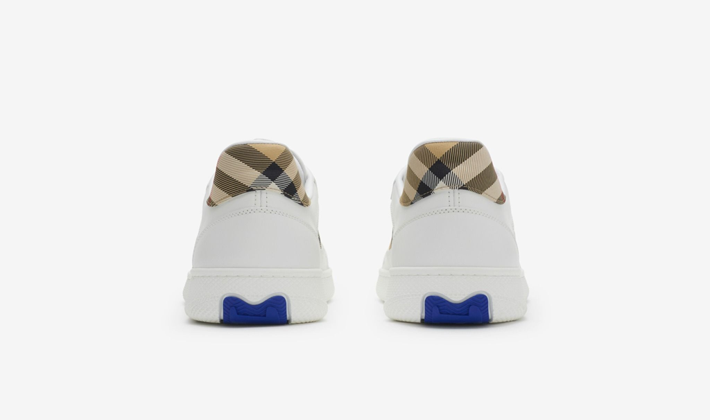 Giày Burberry Leather Check Terrace Sneakers 'White' 81086491 - Ảnh 5