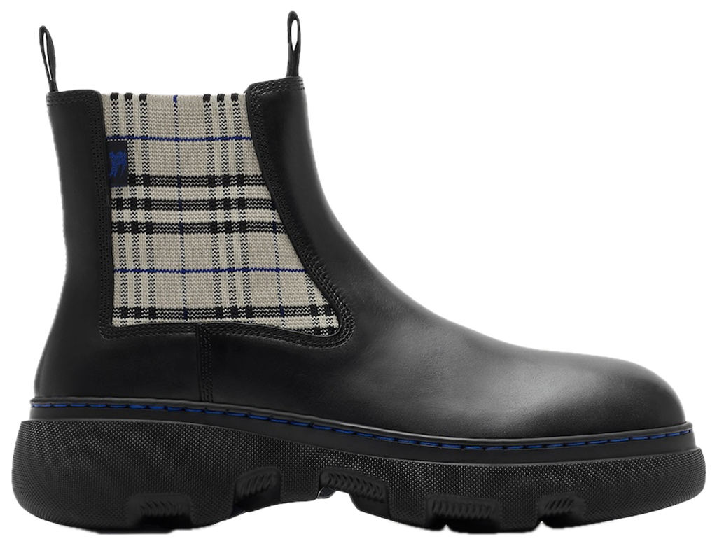 Giày Burberry Leather Creeper Low Chelsea Boots 'Black' 81022061