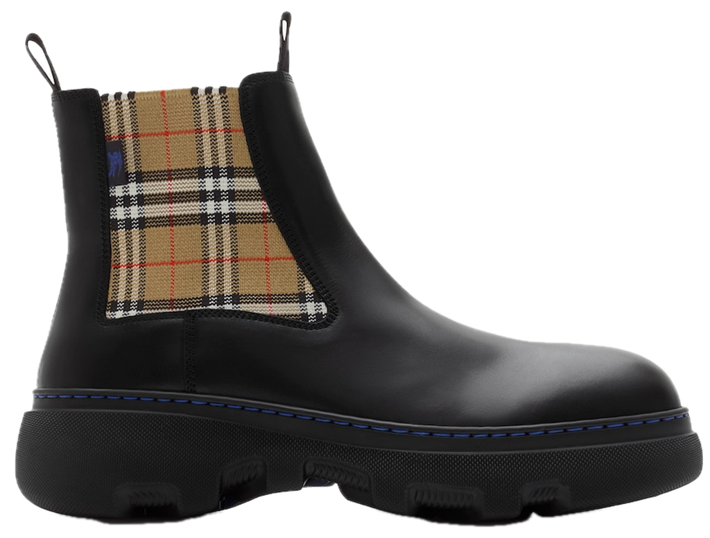 Giày Burberry Leather Creeper Low Chelsea Boots 'Black' 81051861
