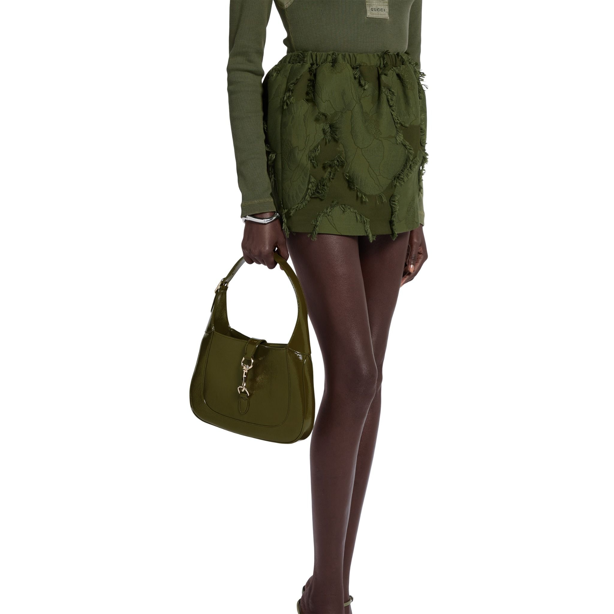 Túi Gucci Jackie Small Shoulder Bag 'Forest Green' 782849-AADHF-3052 - Ảnh 8