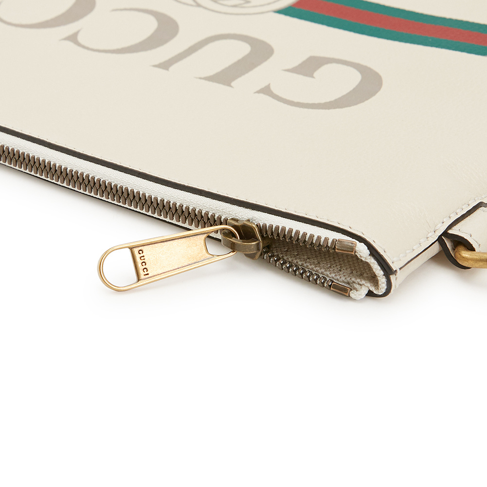 Alternative view of Túi Gucci Print Clutch Item 'White Leather' 572770-0Y2AT-8820