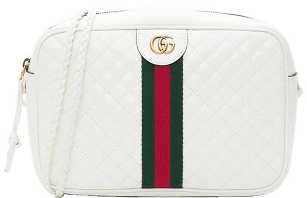 Túi Gucci Bag Cross Laminated Web Quilt 'White' 541051-0YKMT-9179