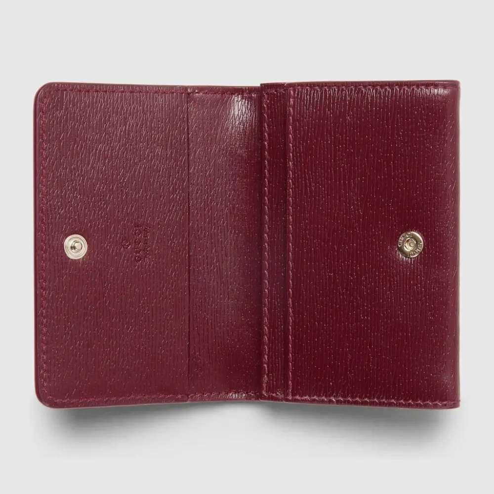 Alternative view of Ví Gucci Card Case With Gucci Script 'Burgundy' 790101-0OP0T-6207