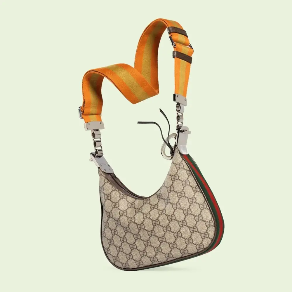 Túi Nữ Gucci Attache Small Shoulder Bag 'Beige Ebony' 699409-96GRN-4091 - Ảnh 3