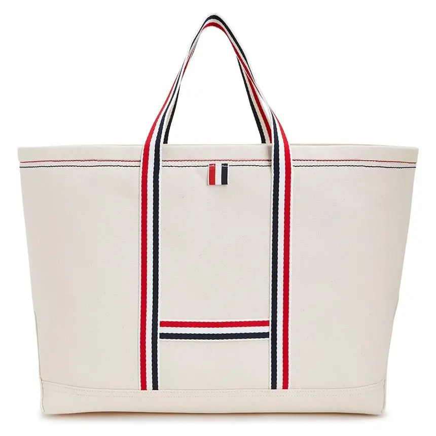 Túi Thom Browne Samseon Double Face Medium ‘White’ MAG271A-07164-114 - Ảnh 4