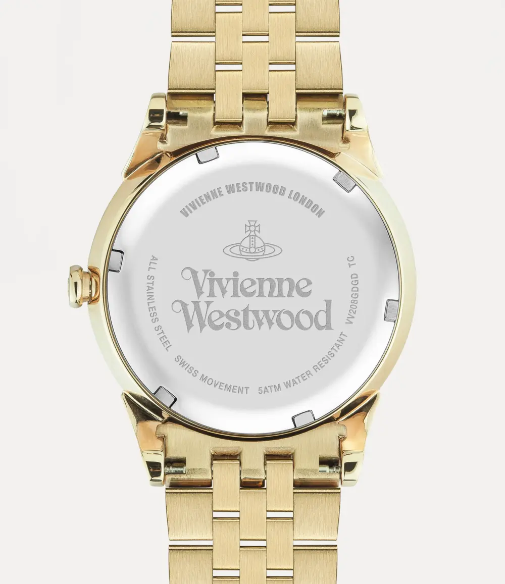 Đồng Hồ Nam Vivienne Westwood Wallace 'Gold' VV208GDGDXXXGDGD - Ảnh 4