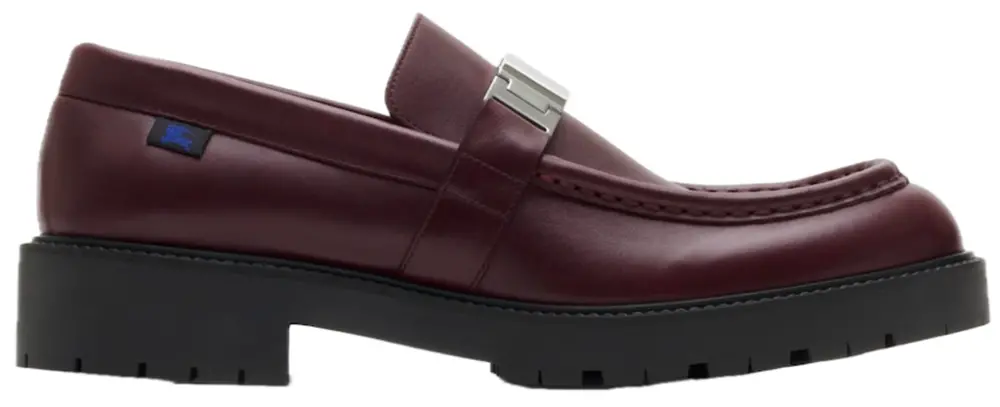 Giày Burberry Leather Raft Loafers 'Beet' 81026941