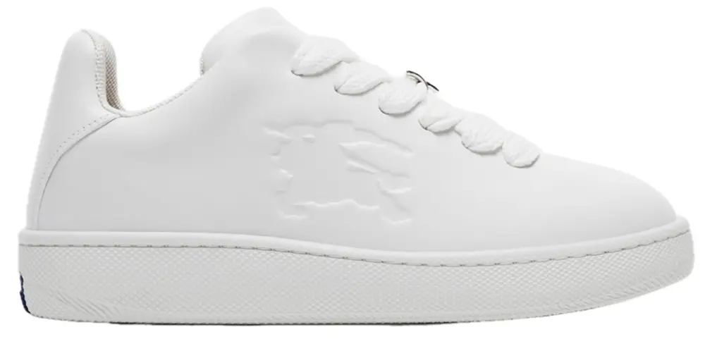 Giày Burberry Leather Box Sneakers ‘White’ 80833851