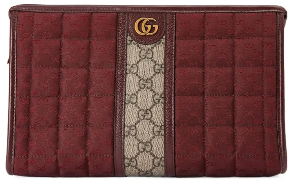 Túi Gucci Canvas Clutches 'Burgundy' 751912-FAB7W-6041