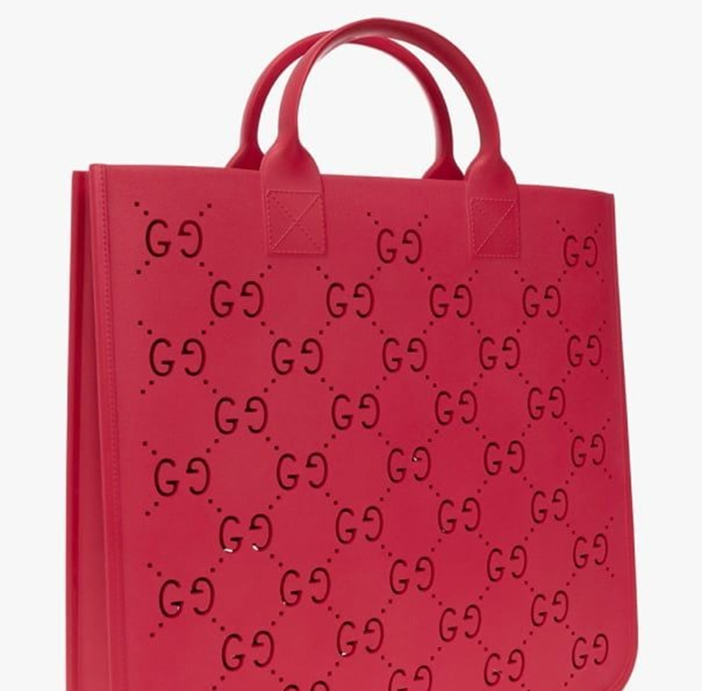 Túi Gucci GG Rubber Tote Bag ‘Red’ 679365-JFO00-2797 - Ảnh 3