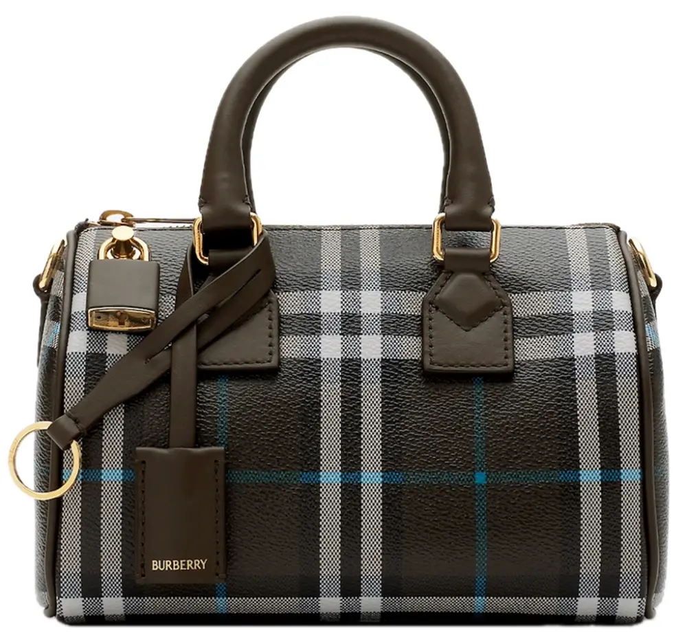 Túi Burberry Mini Check Bowling Bag 'Snug' 81082621