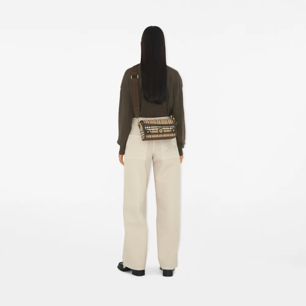 Túi Burberry Top Handle Note Bag 'Beige' 80975991 - Ảnh 3