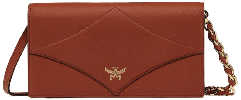 Túi MCM Diamond Chain Wallet 'Brown' MYLESAK01C7001