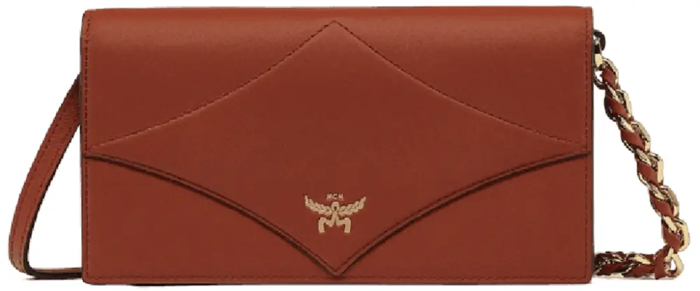 Túi MCM Diamond Chain Wallet 'Brown' MYLESAK01C7001