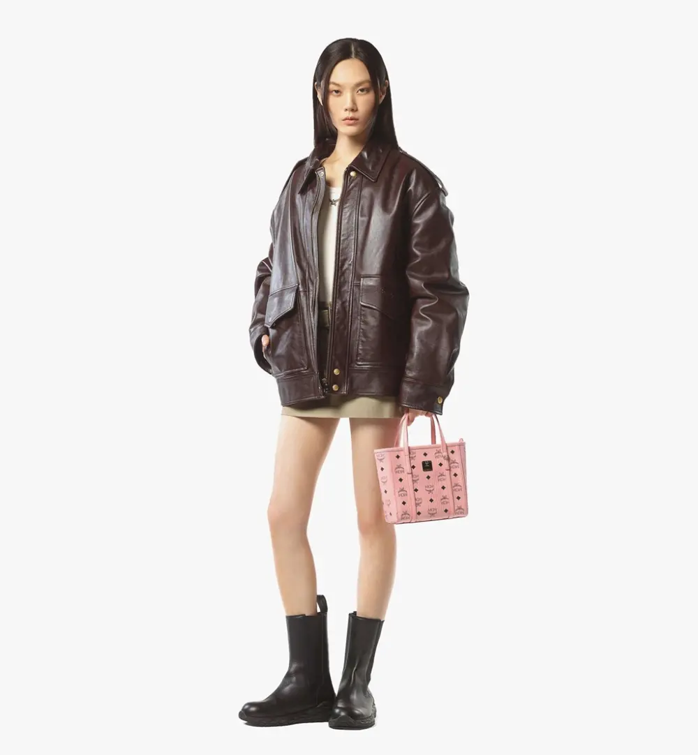 Alternative view of Túi MCM Toni Top-Zip Shopper 'Pink' MWPFSMT06PZ001