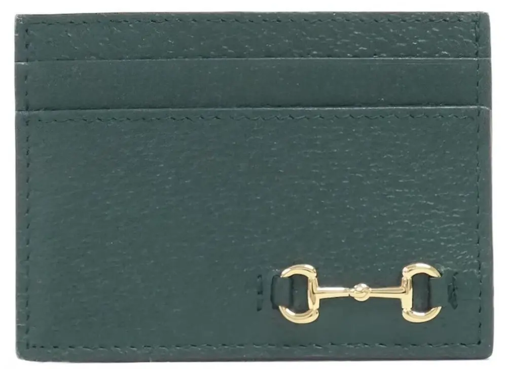 Ví Gucci Leather Card Holder 'Green' 700469-DJ20G-0416