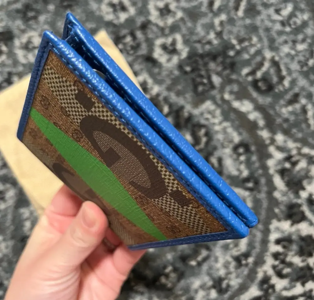 Ví Nam Gucci GG Diamond Print Bifold Wallet 'Brown' 671652-AABDC-9799 - Ảnh 4