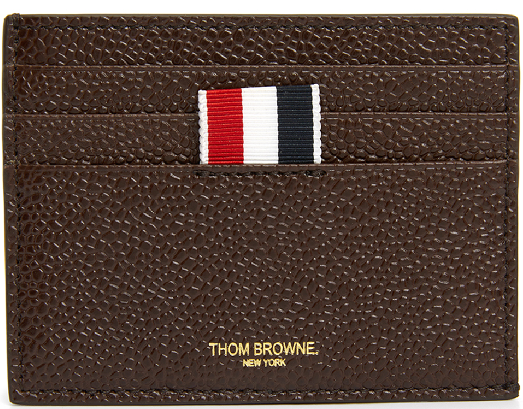 Ví Nam Thom Browne 3 Wire Tap Common Card Wallet 'Brown' MAW031L-00198-205