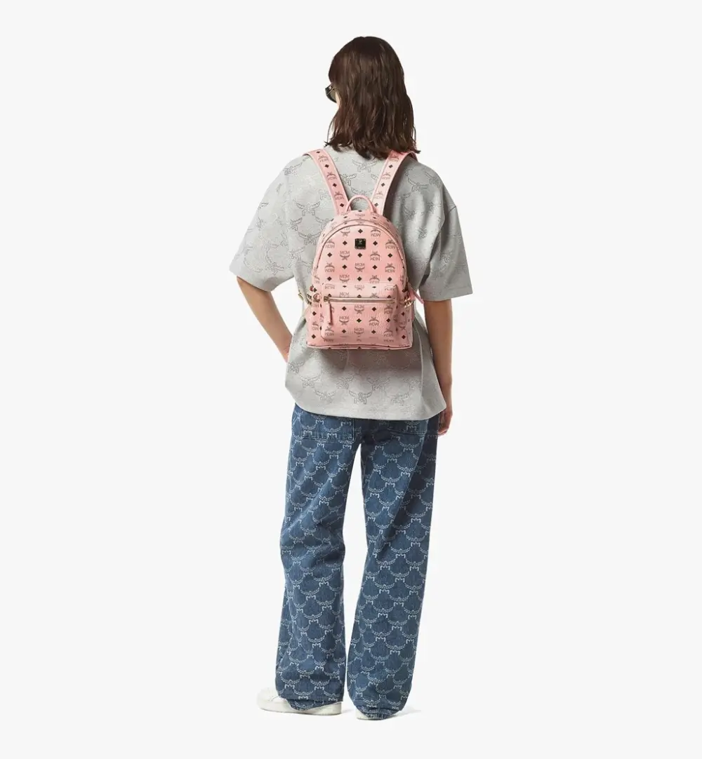 Alternative view of Balo MCM Stark Side Studs Backpack 'Pink' MMKEAVE15PZ001