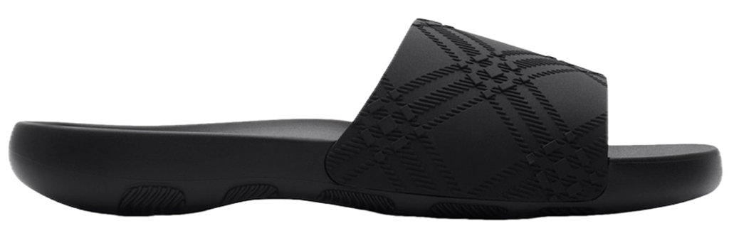 Dép Burberry Embossed Check Dive Slides 'Black' 81047181