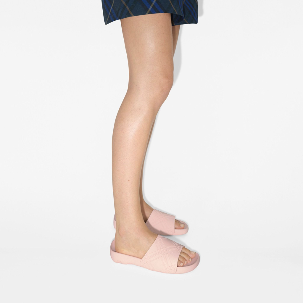 Alternative view of Dép Burberry Embossed Check Dive Slides 'Gloss' 81021351