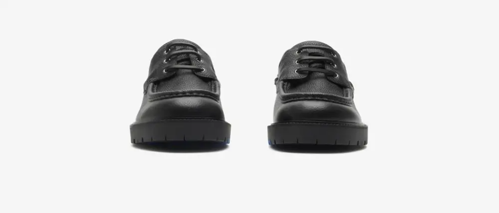 Giày Burberry Leather Raft Boat Shoes ‘Black’ 81015391 - Ảnh 3